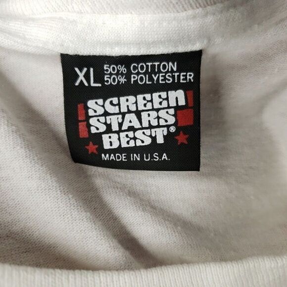 Molson Baseball T Shirt Vintage 90s 640 AM Sports Radio 50/50 Made In USA Mens - Picture 7 of 8